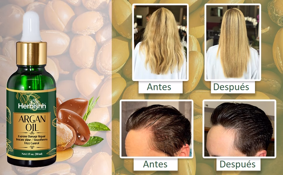 ¿Qué pasa si me pongo aceite de argán en el cabello seco?