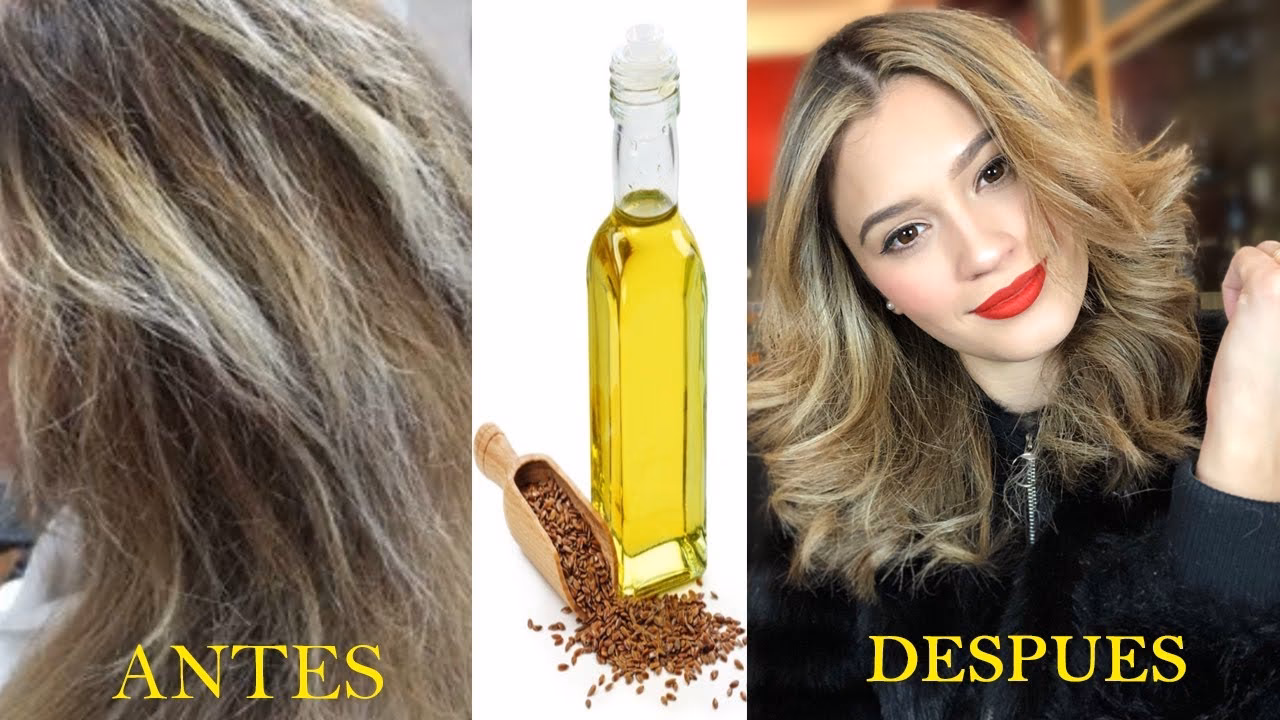 ¿Qué pasa si me pongo aceite de linaza en el cabello?