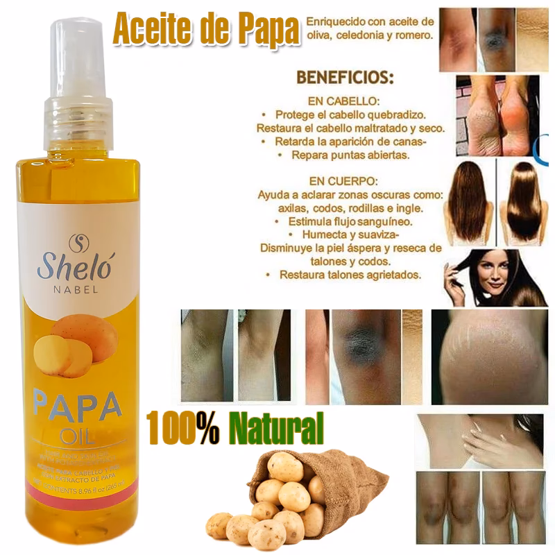 ¿Qué pasa si me pongo aceite de papa en el cabello?