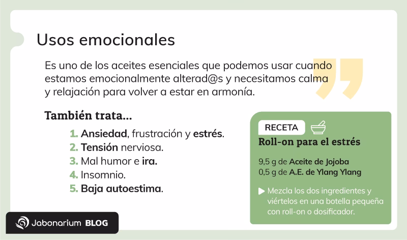 ¿Cuáles son las propiedades del aceite de ylang-ylang?