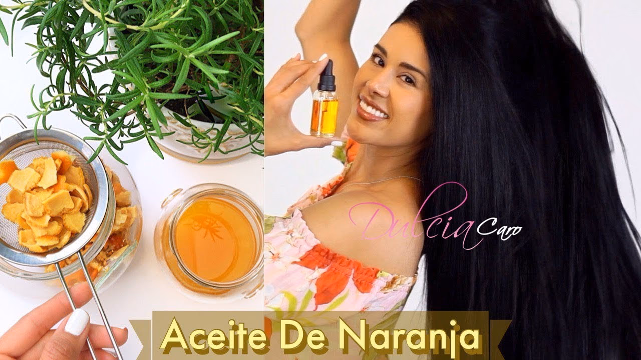 ¿Puedes usar aceite esencial de naranja en el cabello?