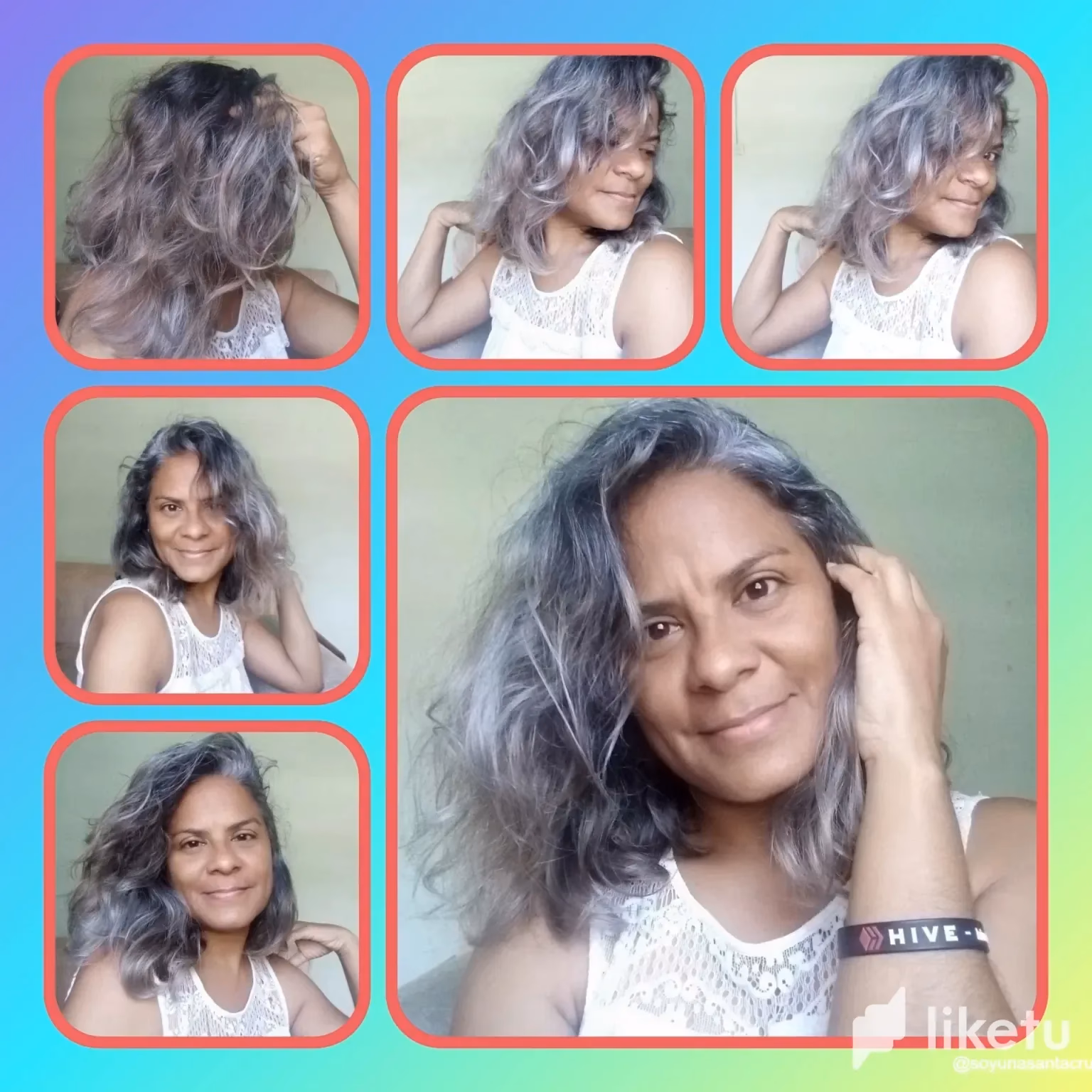 ¿Cómo matizar el cabello con gotas azules?