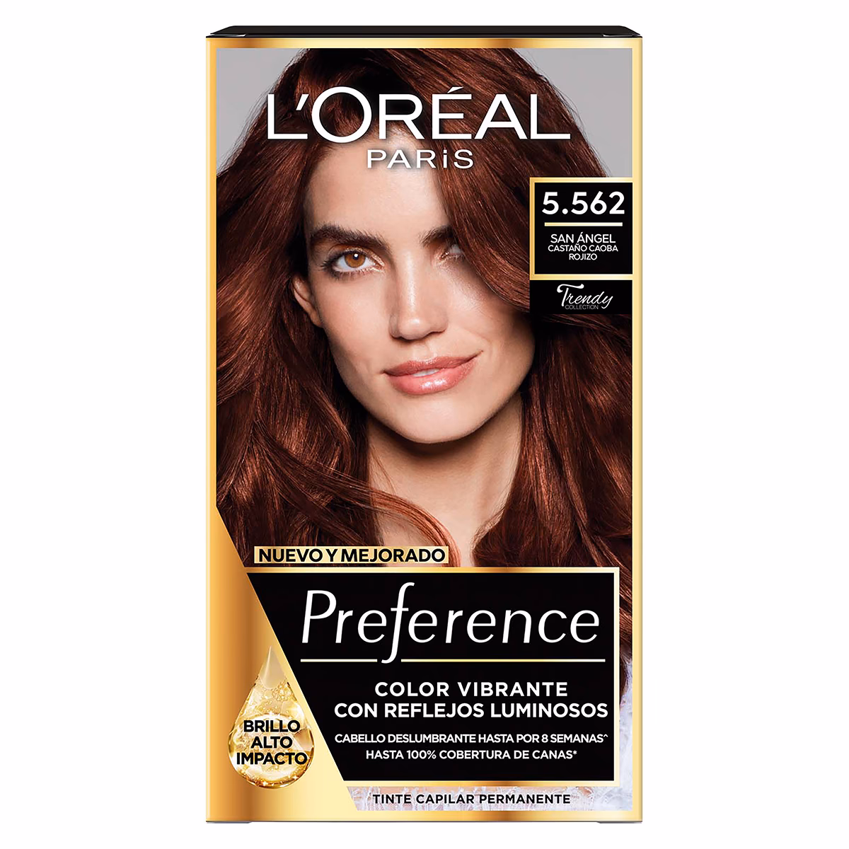 ¿Qué número es el castaño cobrizo caoba?