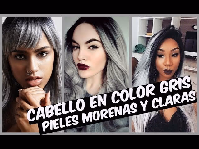 ¿Qué tono de piel queda bien con el pelo gris?