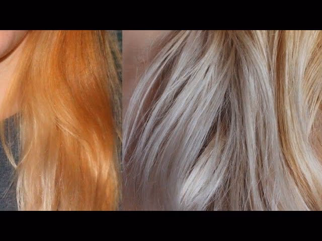 ¿Cómo llevar el cabello de color naranja a platino?