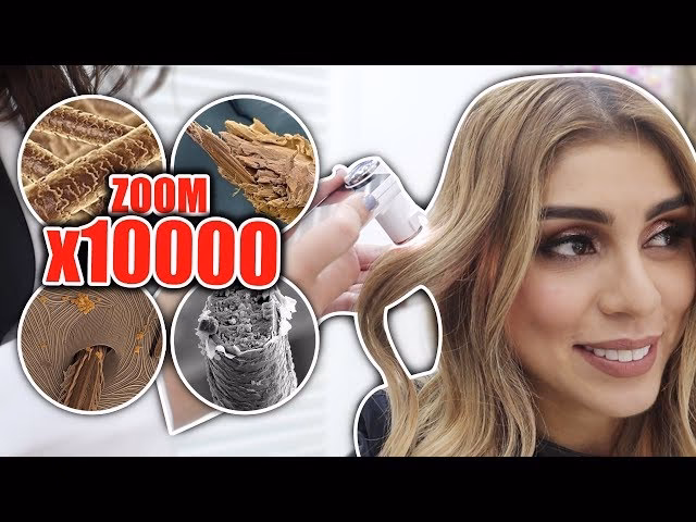 ¿Cómo se ve un cabello teñido bajo el microscopio?