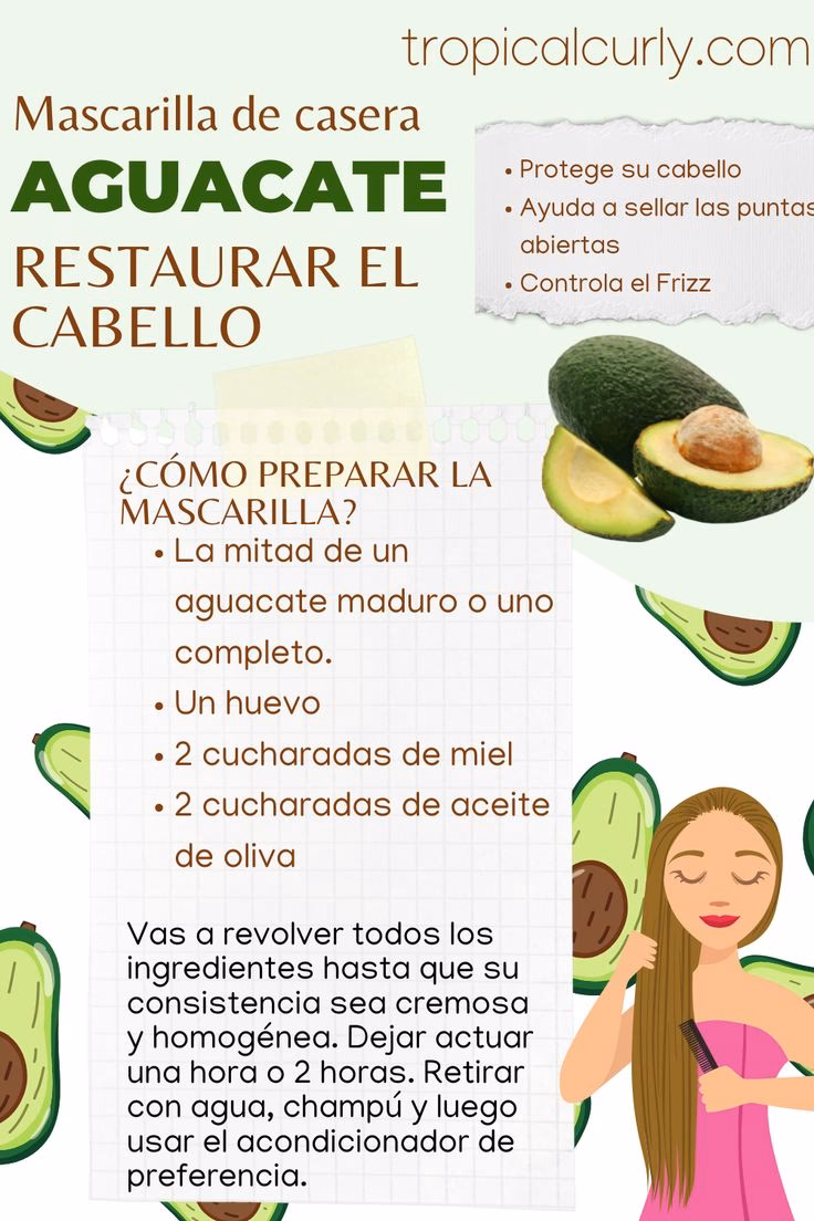 ¿Con qué frecuencia debo hacerme una mascarilla capilar de aguacate?