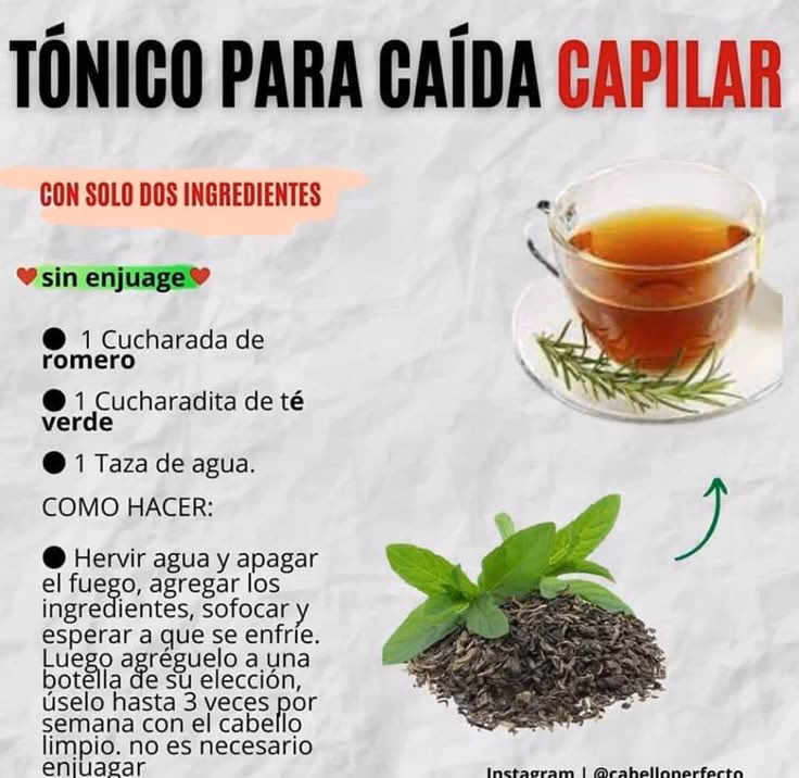 ¿Qué té natural ayuda a combatir la caída del cabello?