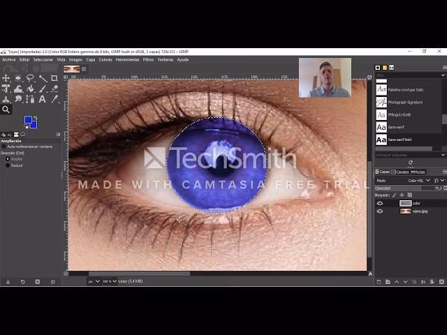 ¿Cómo cambiar colores con GIMP?