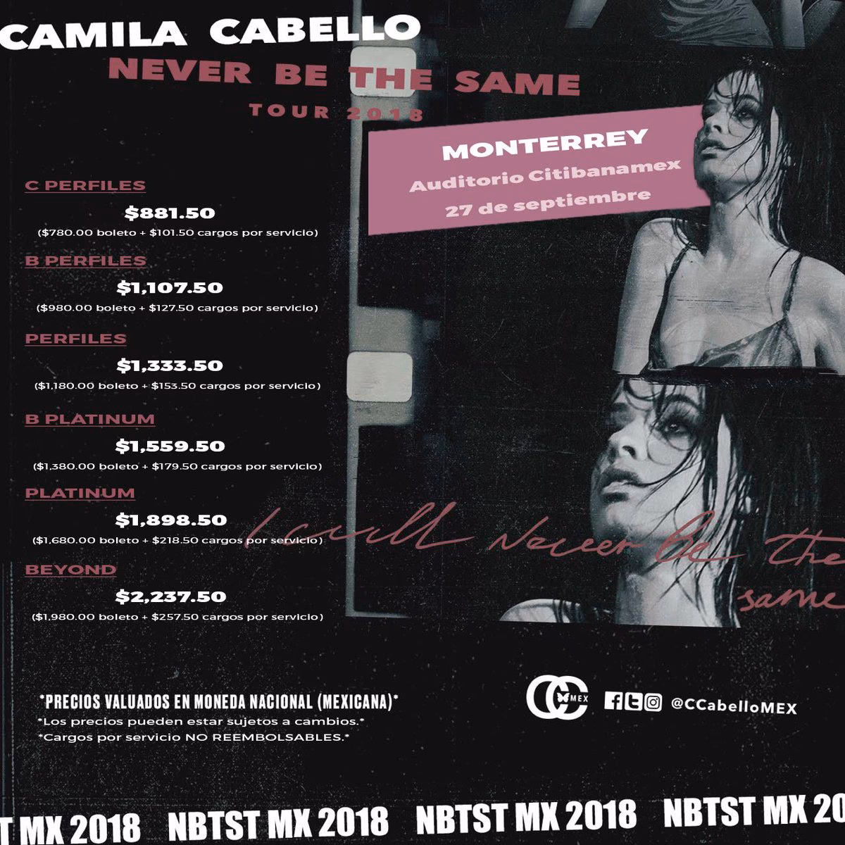 ¿Cuándo viene Camila Cabello a México?