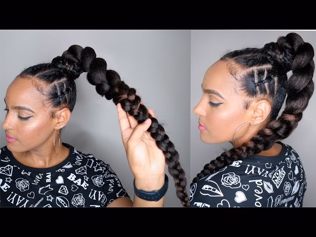 ¿Cómo hacer una cola alta con trenzas?