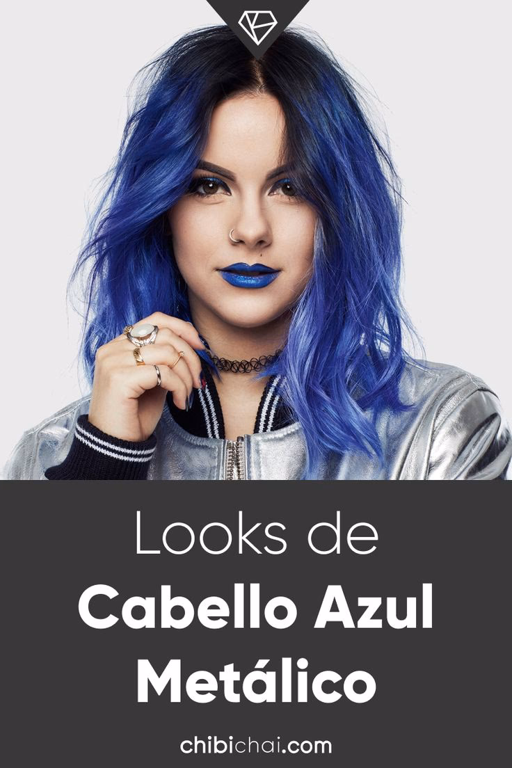 ¿De qué color es el color del cabello metálico?