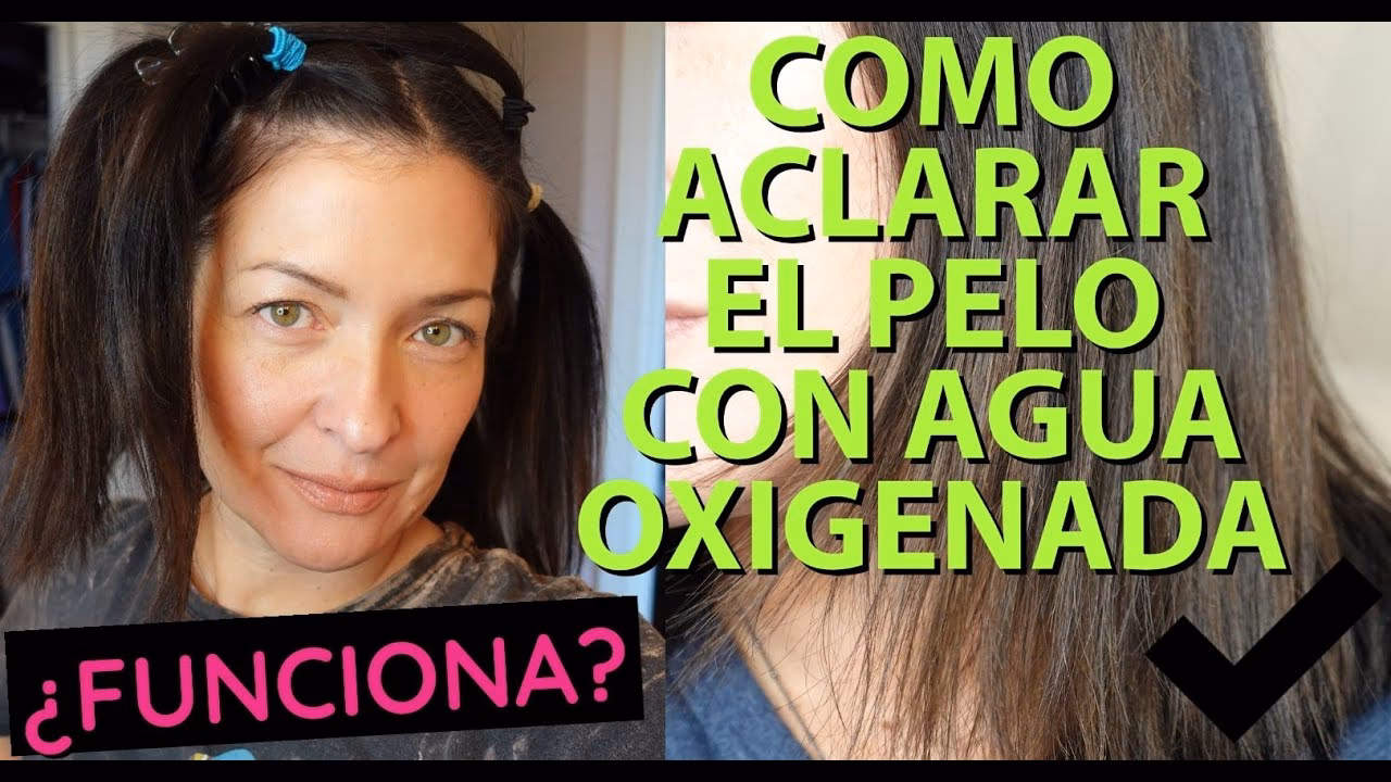 ¿Cómo aclarar el cabello solo con agua oxigenada?