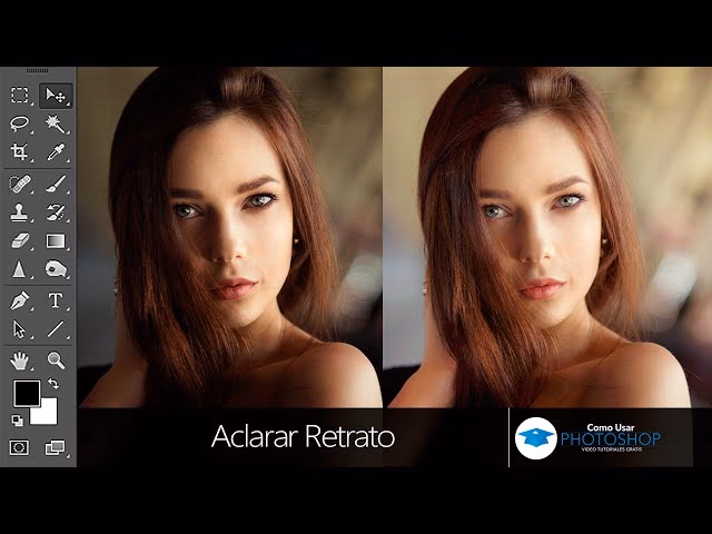 ¿Cómo puedo aclarar el color de mi cabello en Photoshop?