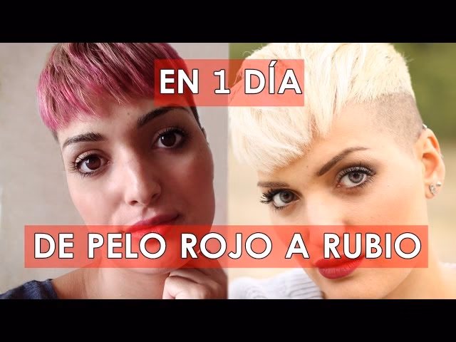 ¿Cómo quitar el rojo del cabello para rubio?