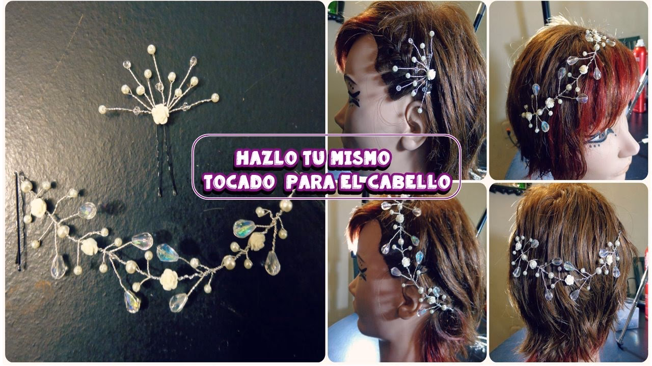 ¿Cómo pegar accesorios en el cabello?