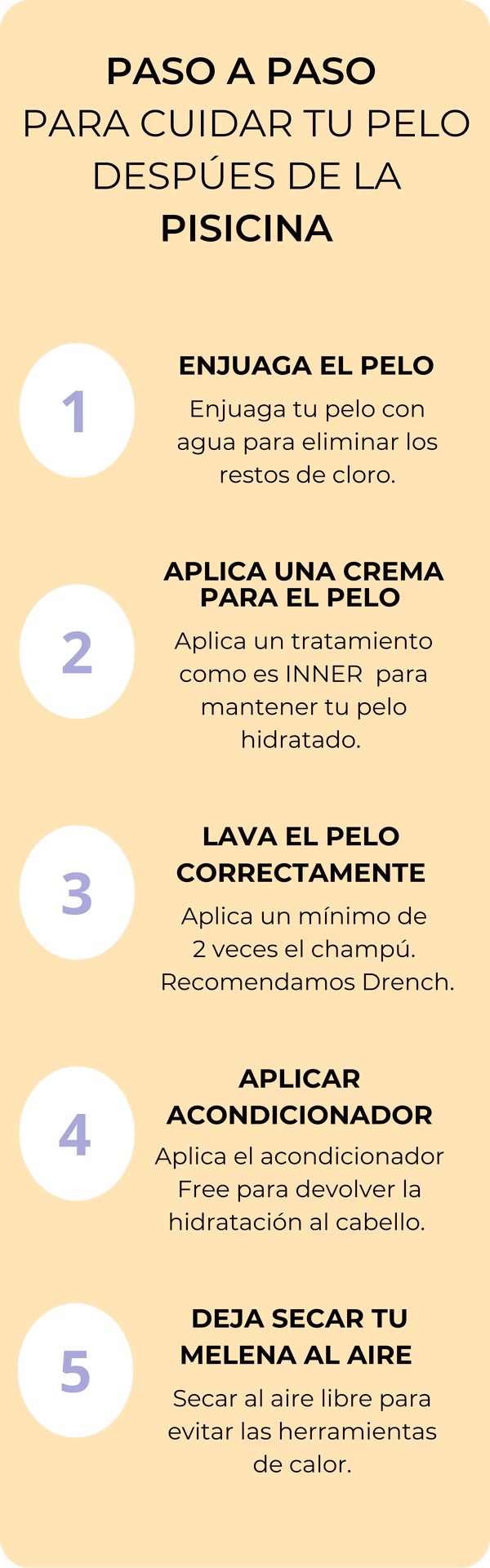 ¿Cómo cuidar el cabello las nadadoras?