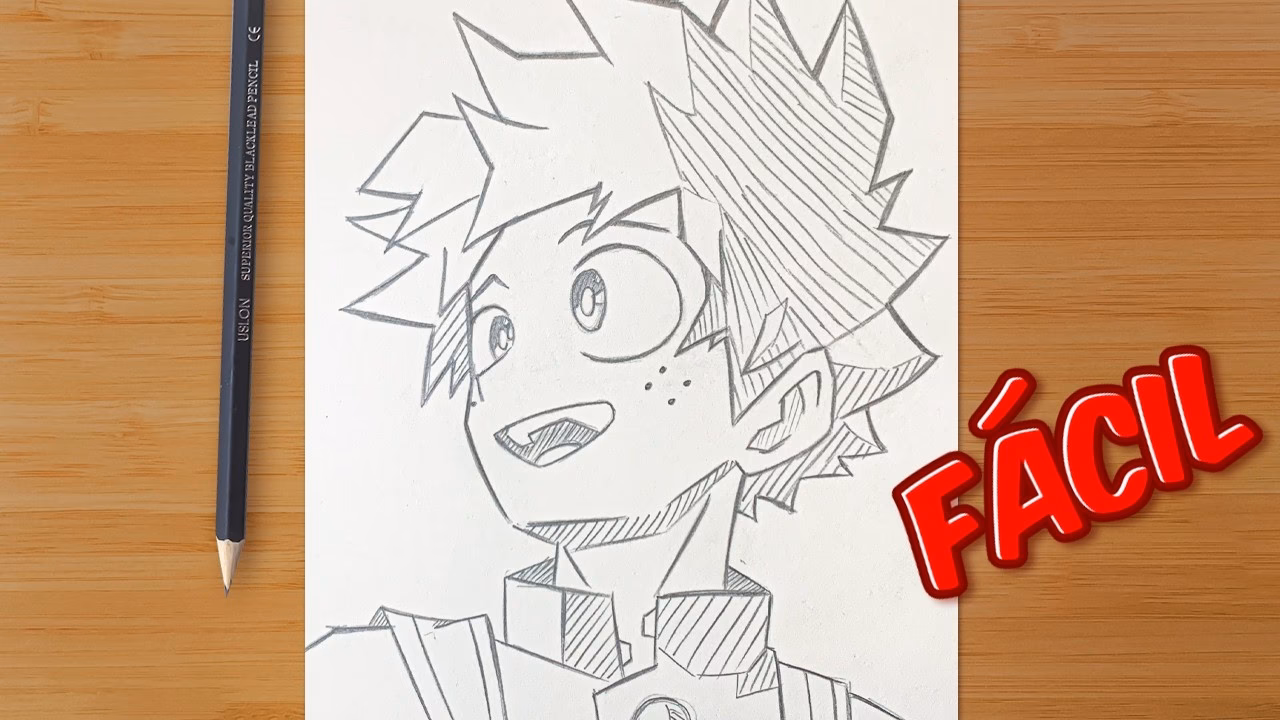 ¿Cómo dibujar Bakugo?