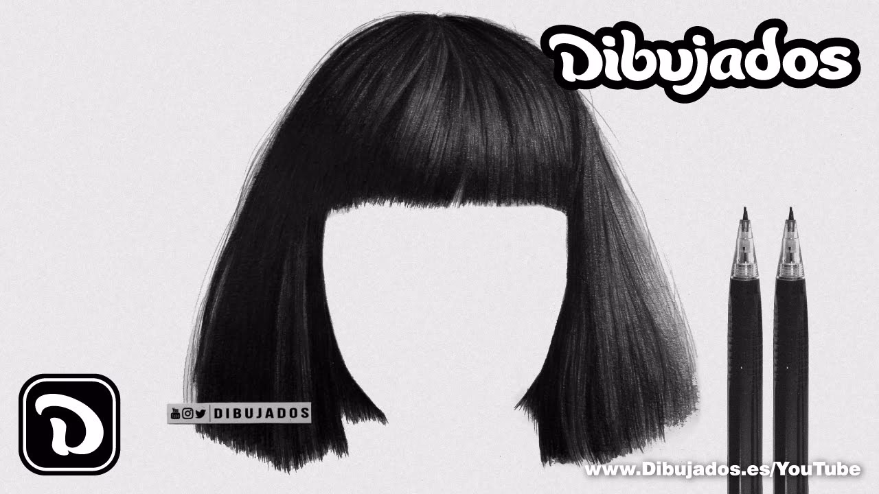 ¿Cómo se dibuja el cabello fácilmente?
