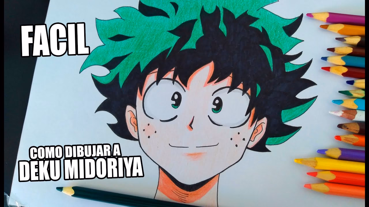 ¿Por qué el cabello de Deku se ve así?