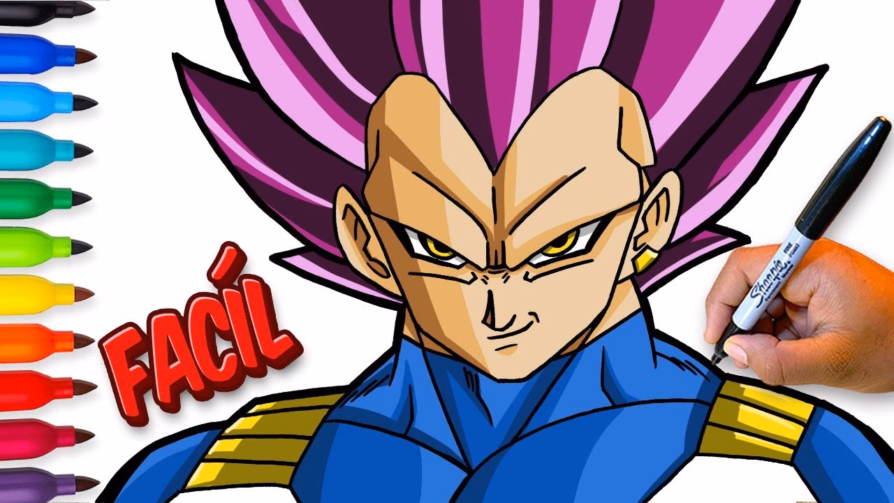 ¿Cómo se pinta la cara de Vegeta?