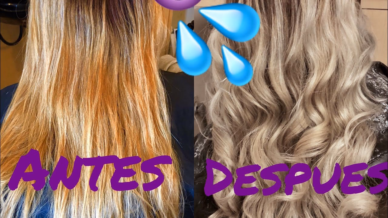 ¿Cómo puedo hacer que mi cabello sea menos amarillo?