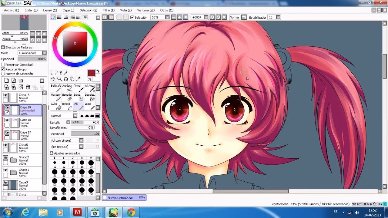 ¿Cómo poner figuras en PaintTool SAI?