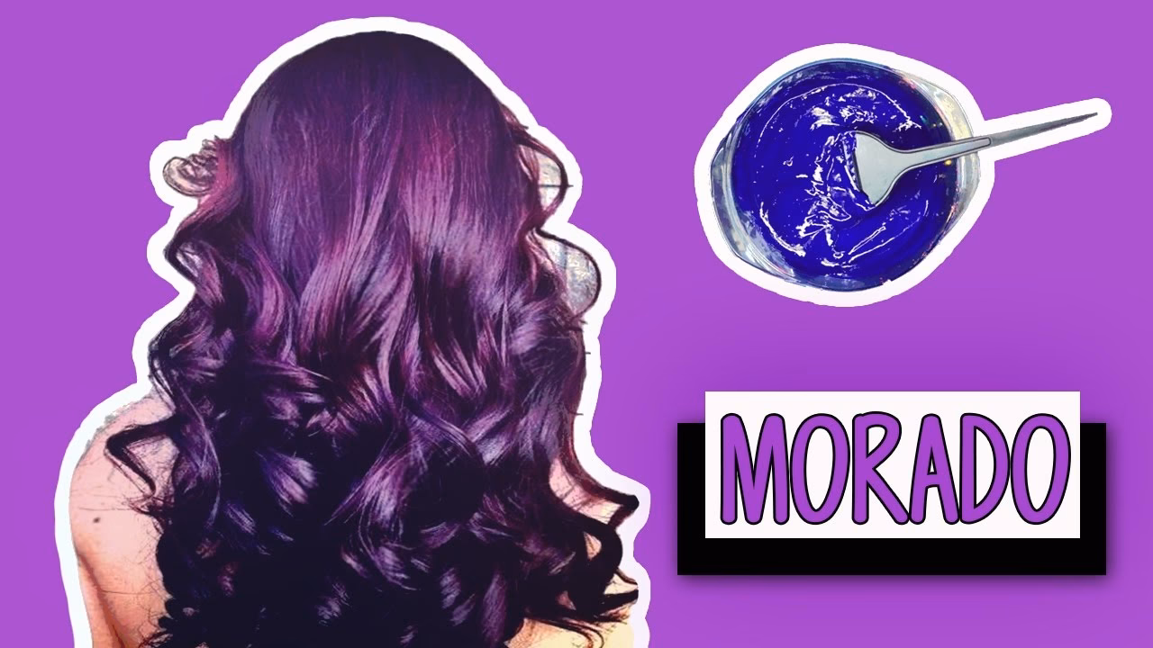 ¿Cómo cambiar el color del cabello a violeta?