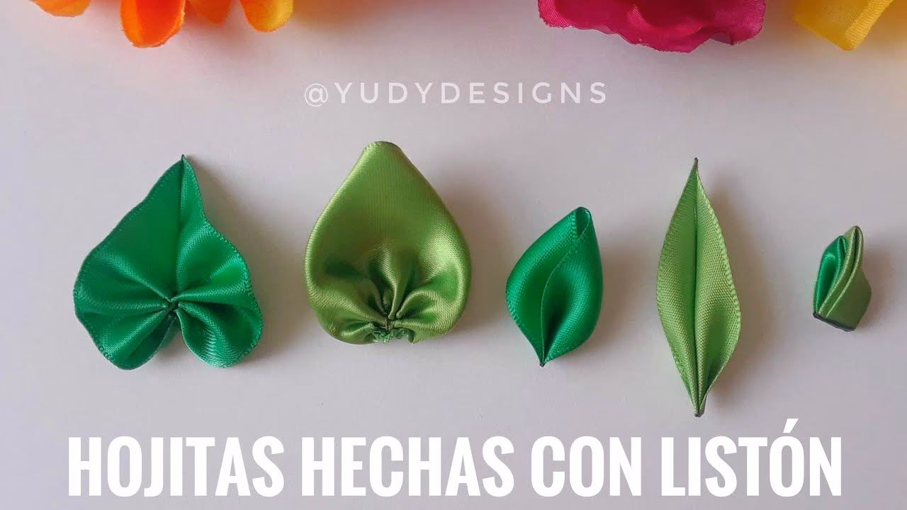 ¿Cómo puedo hacer hojas con cinta?