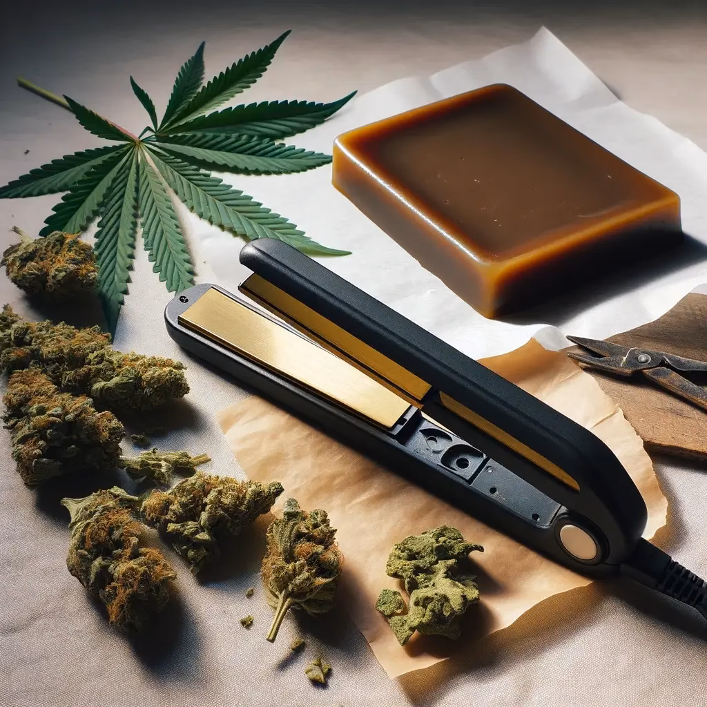 ¿Cómo se hace el rosin con una plancha de cabello?