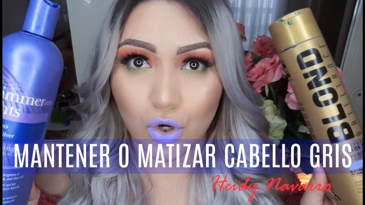 ¿Qué champú se usa para el cabello platinado?