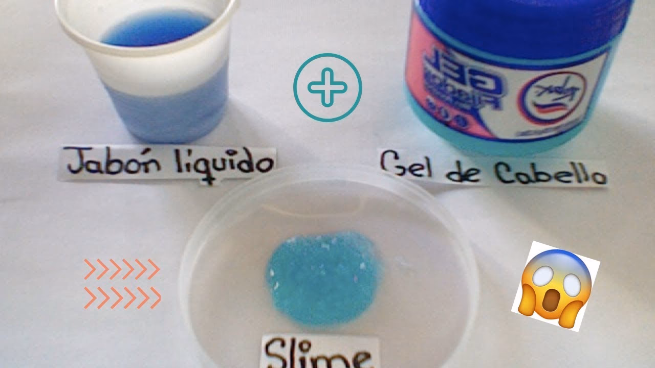 ¿Cómo hacer slime con gel para el cabello?