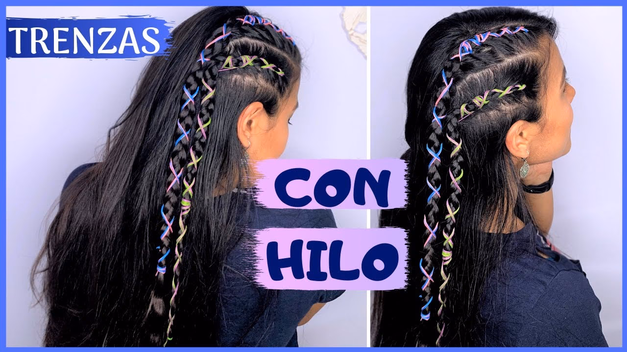 ¿Cómo hacerme trenzas con hilo?