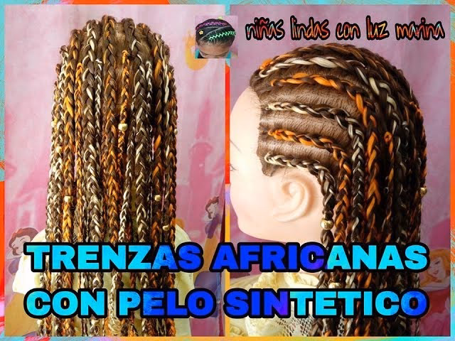 ¿Cómo se llama el pelo sintético para hacer trenzas?