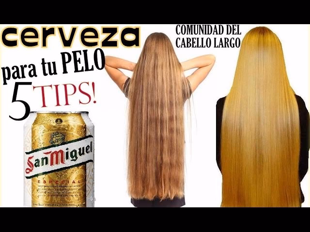 ¿Cómo se debe lavar el pelo con cerveza?
