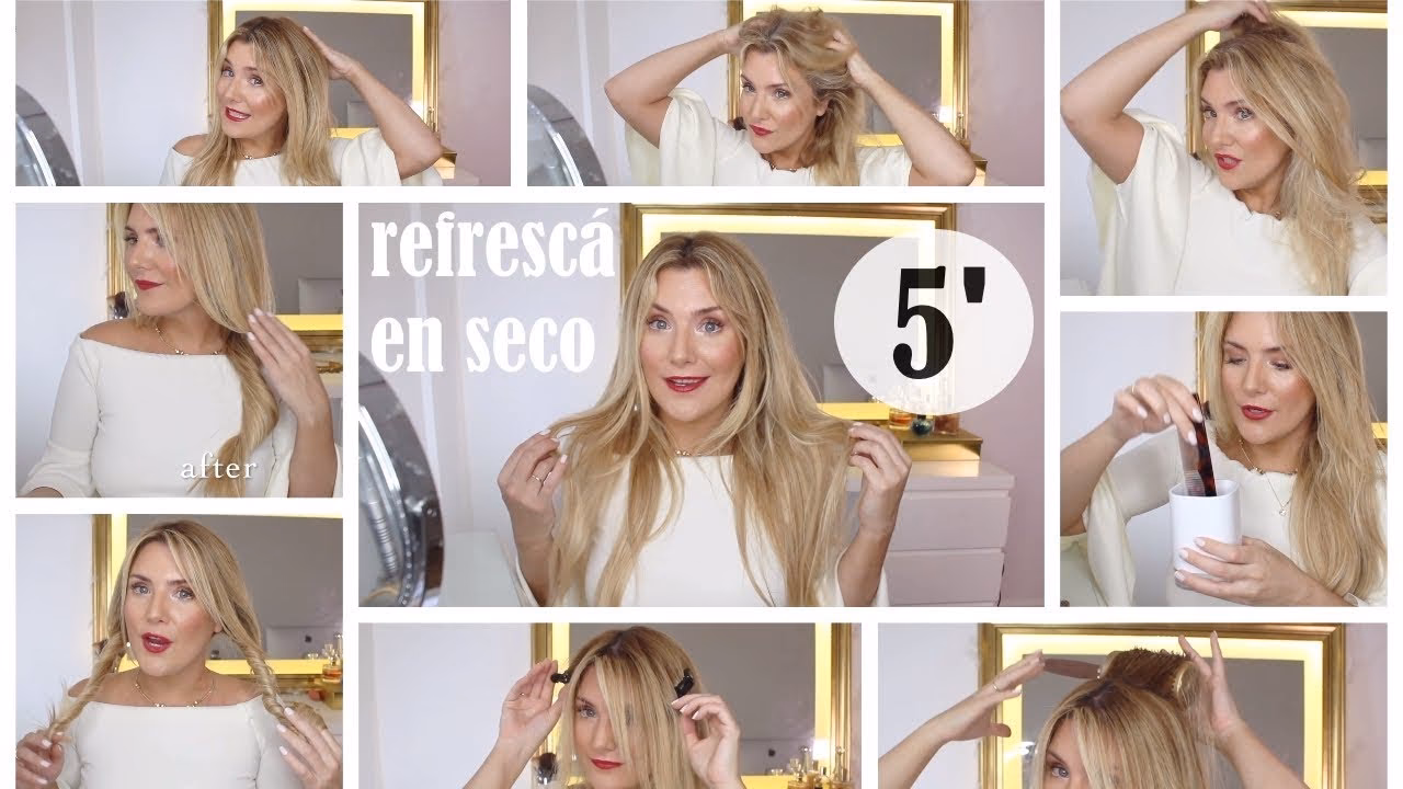 ¿Cómo puedo limpiar mi cabello si no puedo lavarlo?