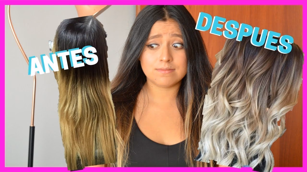 ¿Cómo puedo hidratar mi cabello después de un balayage?