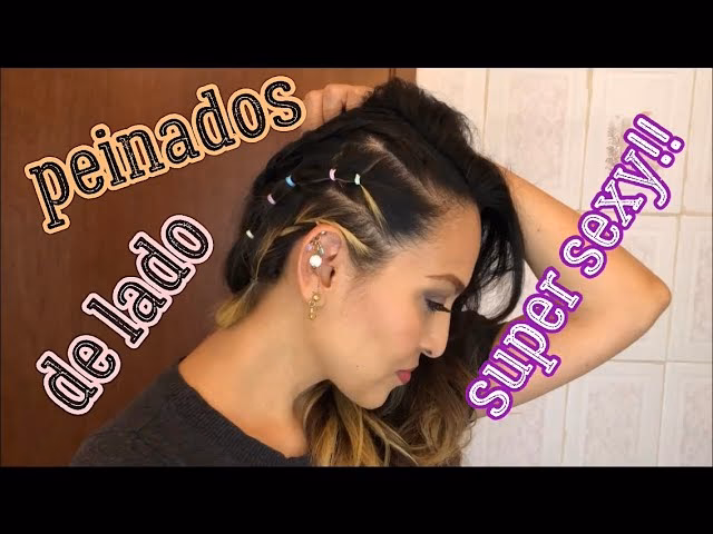 ¿Cómo mantener el cabello recogido hacia un lado?