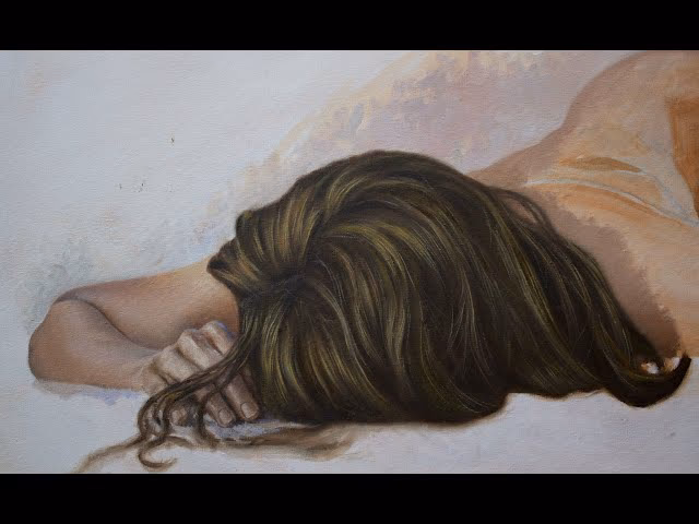 ¿Cómo hacer color de cabello rubio con pintura al óleo?