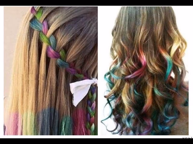 ¿Cómo pintarse el cabello con tiza?