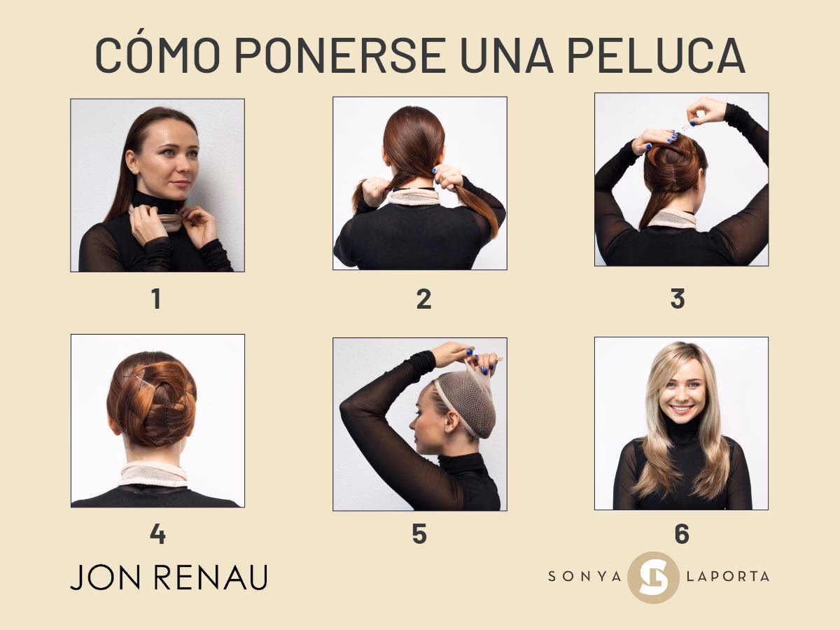 ¿Cómo usar una peluca si tienes el pelo muy largo?