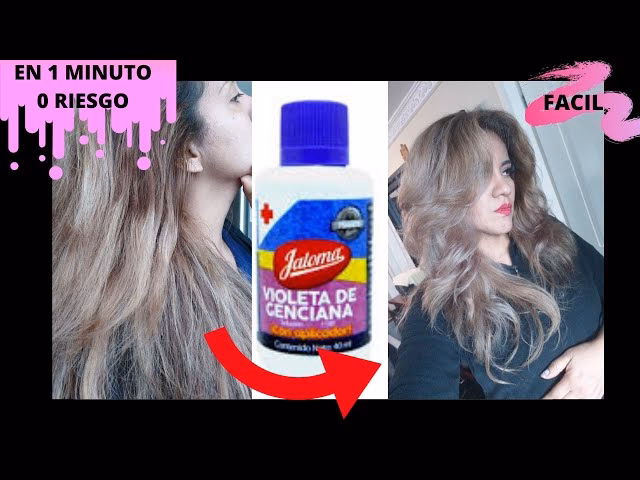 ¿Cuánto tiempo se deja la violeta de genciana en el pelo?