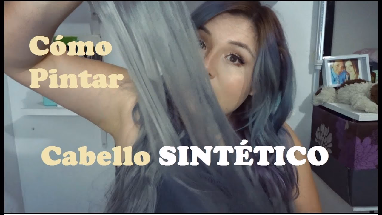 ¿Qué tipo de tinte puedes usar en el cabello sintético?