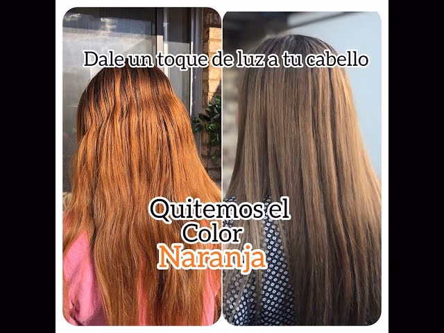 ¿El tinte azul neutralizará el naranja?