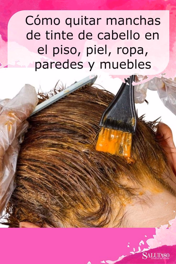 ¿Cómo puedo quitar tinte de cabello de una pared?