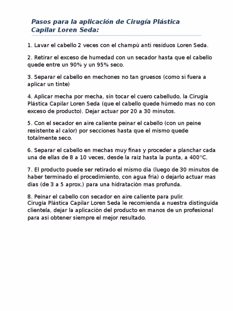 ¿Cómo se aplica la seda capilar?
