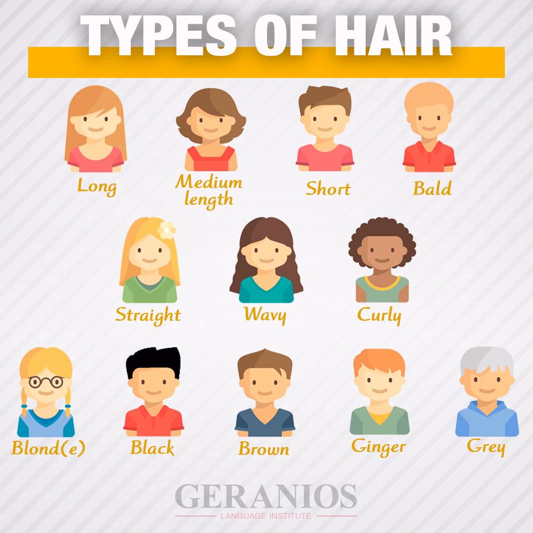¿Cómo se llama el cabello rizado en inglés?