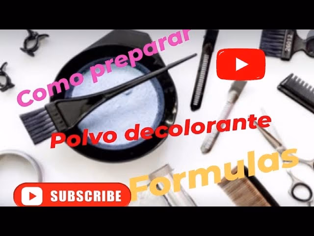 ¿Cómo se prepara el polvo para decolorar el cabello?