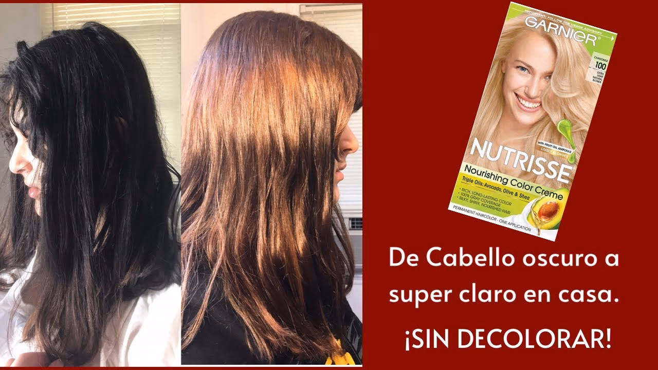 ¿Puedo pasar de cabello negro a castaño claro sin decolorarlo?