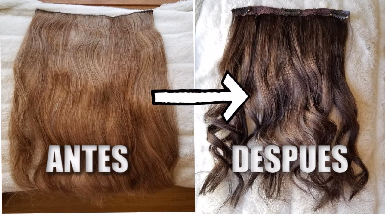 ¿Es posible teñir un postizo de cabello humano?